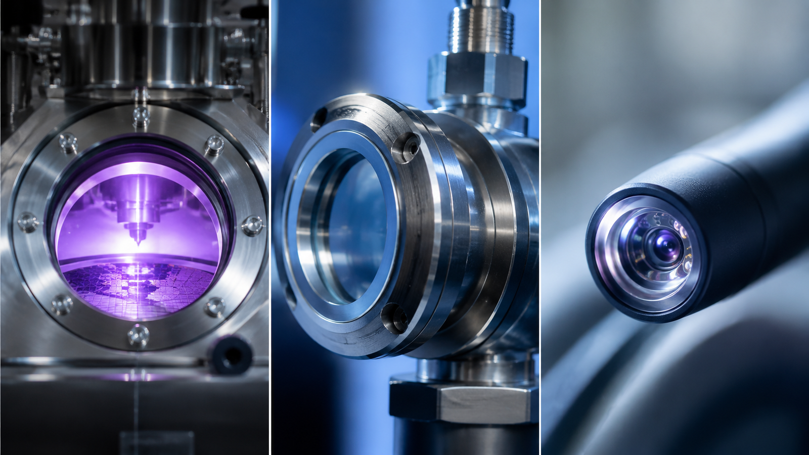 Industrial applications: semiconductor inspection, pressure sensor, medical endoscope