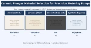 Ceramic Plunger for Precision Metering Pumps: Material Selection Guide for OEM Manufacturing