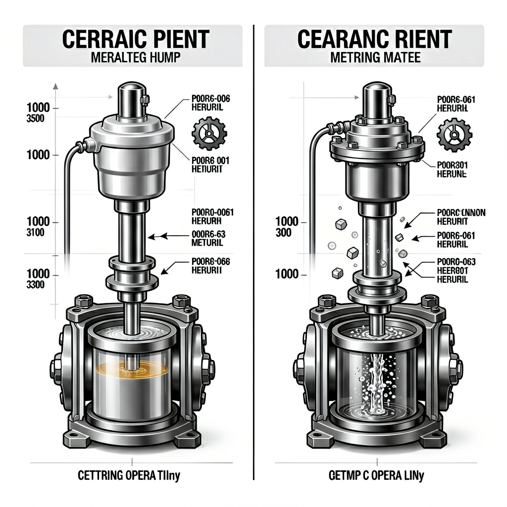 Ceramic vs metal plunger wear rate and service life comparison